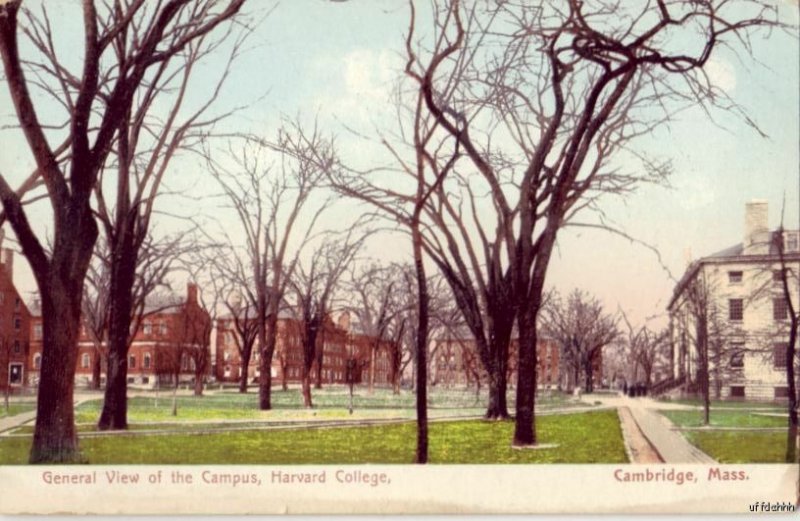 GENERAL VIEW OF CAMPUS HARVARD COLLEGE CAMBRIDGE, MA