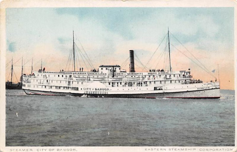 City Of Bangor River Steamship Eastern Steamship Lines Ship 