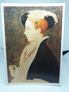 King Edward VI 1537-1553 Vintage Art Painting Portrait Postcard Hans Holbein