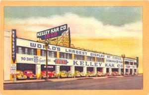 S. Figueroa Los Angeles CA Kelley Kar Company Auto Dealership Postcard