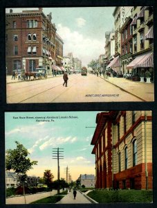 #13 Pa. lot of 2 Rotograph Market st. Tracks Bldg. Advt.. State St. Abe Lincoln