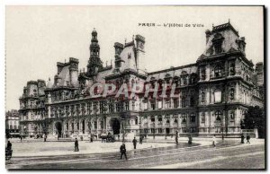 Paris Postcard Old City Hall