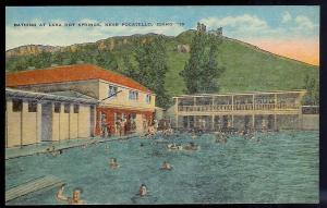 Lava Hot Springs Bathing Pocatello ID unused 1940's