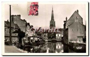 Old Postcard Harfleur Church for the Lezarde