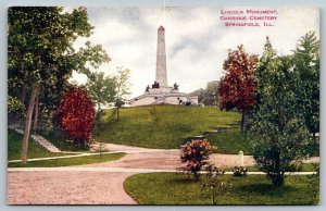 Lincoln Monument  Oakridge Cemetery  Springfield  Illinois  Postcard