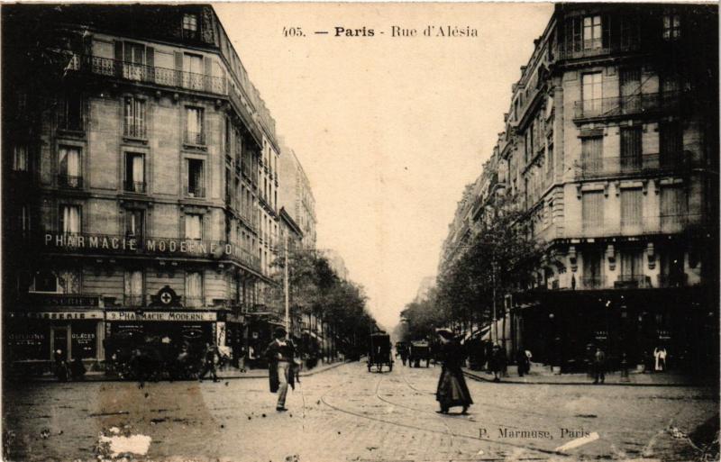 CPA Paris 14e Paris, Rue d'Alésia (310891)