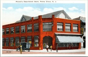 Penns Grove New Jersey NJ Polands Department Store Vintage Postcard 