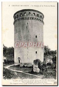 Chateau de Couchy - Dungeon Gate and Museum - Old Postcard