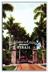 Fibah Perfume Factory Gate Marianao Cuba UNP Chrome Postcard V1