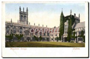 Old Postcard Oxford Magdalen College