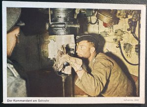 Mint Germany Picture Postcard PPC Kriegsmarine U Boat Commander At Periscope