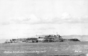 RPPC ALCATRAZ ISLAND San Francisco Bay, CA Zan 287 c1940s Vintage Postcard