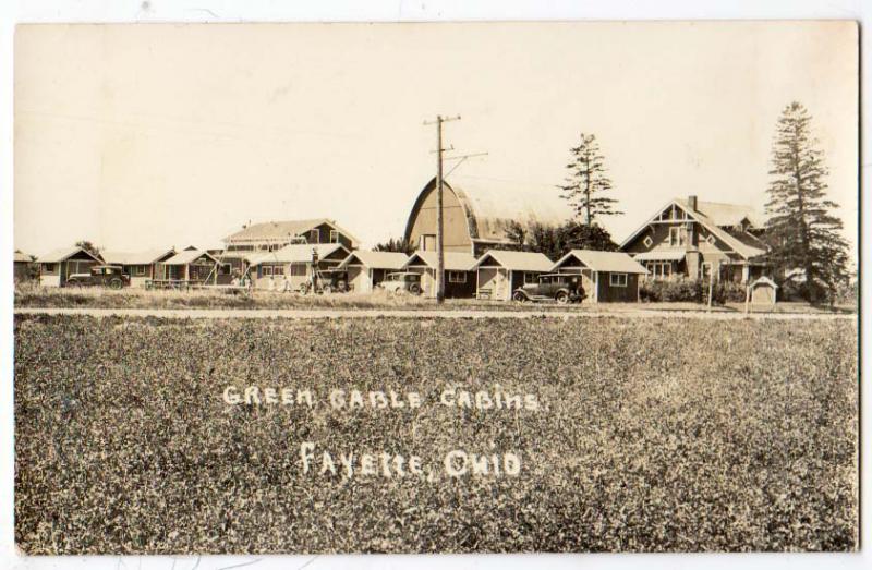 RPPC, Green Gable Cabins, Fayette Ohio