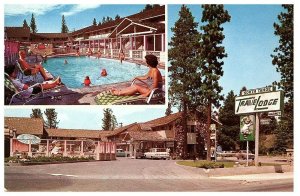 Travel Lodge South Tahoe California Vintage Postcard