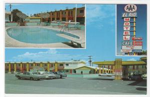 El Rio Motel Cars Socorro New Mexico postcard