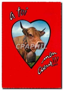 Modern Postcard To you I Heart Cow