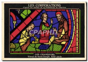 Old Postcard The Corporate Cathedral of Chartres The Stained Glass of St. Jos...
