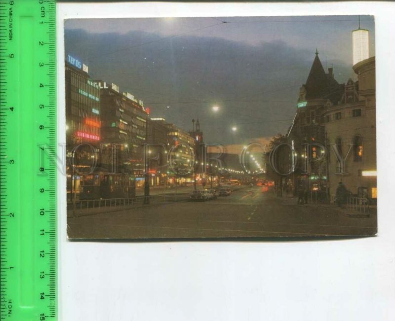 475273 Finland Helsinki in twilight Old postcard