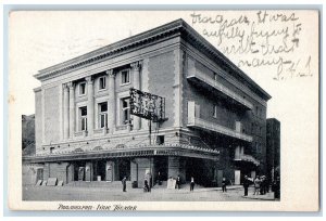 c1907 View of Lyric Theatre Philadelphia Pennsylvania PA Antique Posted Postcard