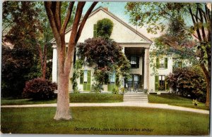 Oak Knoll, Home of Poet Whittier, Danvers MA c1908 Vintage Postcard I24