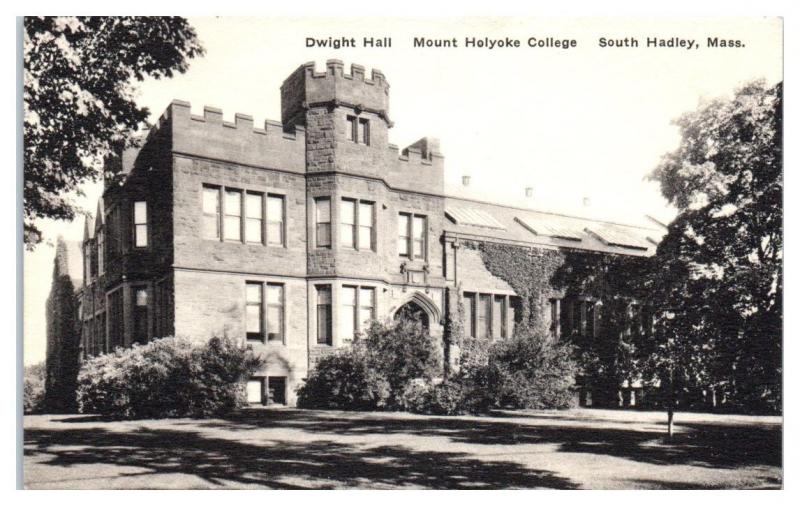 Dwight Hall, Mount Holyoke College, South Hadley, MA Postcard