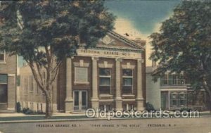 Fredonia Grange, No 1, Fredonia, New York, NY USA Misc. Fraternal, writing on...