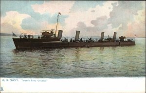 Tuck U.S. Navy Torpedo Boat Battleship Decatur c1910 Vintage Postcard