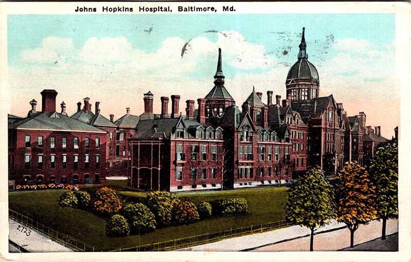 Postcard HOSPITAL SCENE Baltimore Maryland MD AM6178