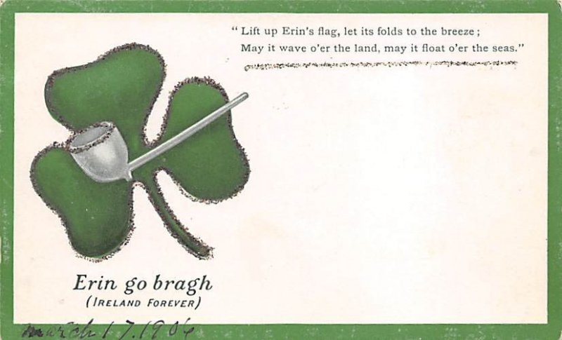 Ireland Forever St. Patrick's Day writing on back writing on front, glitter o...