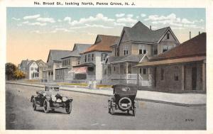 Penns Grove New Jersey Broad Street Scene Historic Bldgs Antique Postcard K33961
