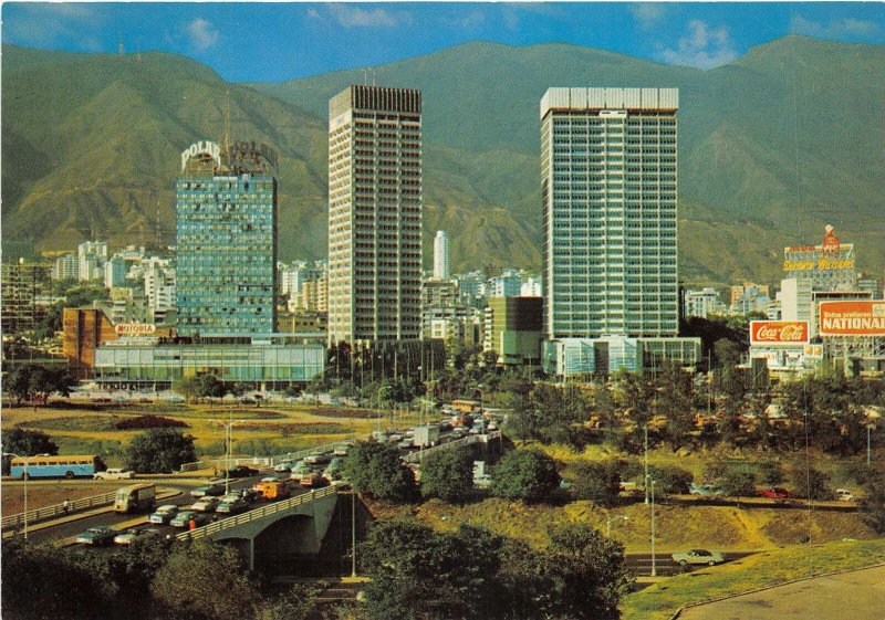 Lot 15 caracas venezuela  coca cola car bus sky scrapers square