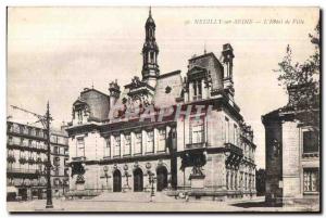 Old Postcard Neuilly Sur Seine The Hotel de Ville