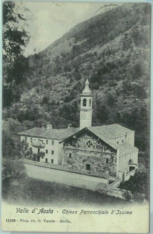 97329 - Vintage postcard - AOSTA province - VERY Church 1907-