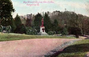 Big Round Top From Devils Den Gettysburg Pennsylvania PA Postcard