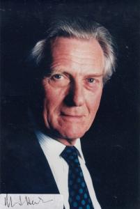 Michael Heseltine Conservative MP Hand Signed Photo