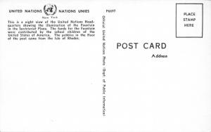 NEW YORK CITY-UNITED NATIONS-LOT OF 4 POSTCARDS 1960s