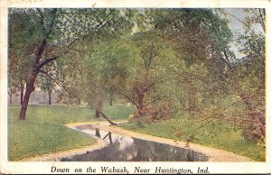 Indiana Huntington Scene On The Wabash 1924