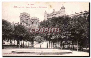 Auch - Salinis Square and Cathedral - Old Postcard