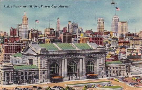 Union Station And Skyline Kansas City Missouri