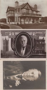 J Chamberlain Lloyd George H Campbell Bannerman 3x Postcard s
