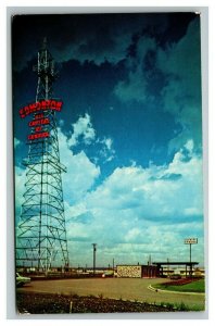 Vintage 1960's Postcard Oil Derrick Highway 2 Edmonton Alberta Canada