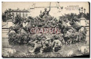 Old Postcard Bordeaux Monument searobins South Group