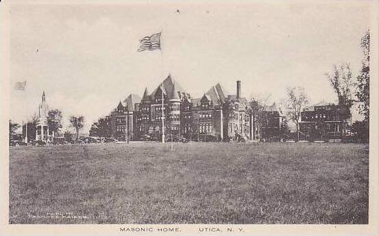 New York Utica Masonic Home Albertype