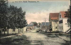 SOUTH THOMASTON ME Main Street c1910 Postcard