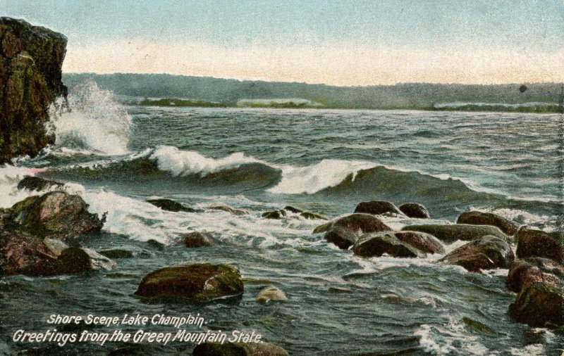 VT - Lake Champlain. Shore Scene