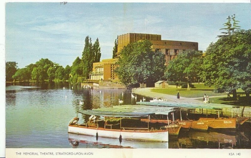 Warwickshire Postcard - The Memorial Theatre, Stratford-Upon-Avon ZZ111
