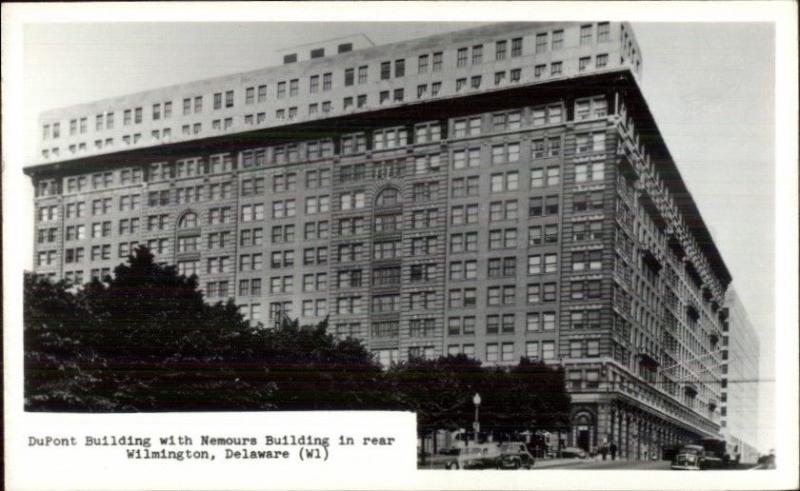 Wilmington DE DuPont Bldg Real Photo Postcard rpx