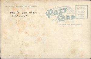 Nantucket MA Brant Point Lighthouse & Steamer Ship c1920 Postcard