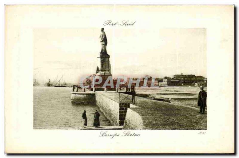 Afrique - Africa - Egypte - Egypt - Port Said - Statue Lesseps - CPA 