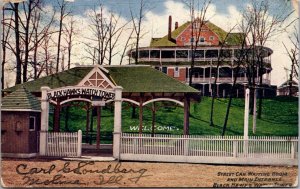 Street Car Waiting Room and Main Entrance Black Hawks Watch Tower Molina IL